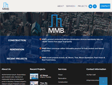 Tablet Screenshot of mmbcontractors.com